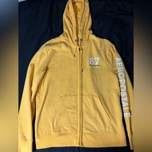 Aeropostale Golden Hoodie with White Accents